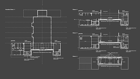 Schadenskartierung Gewerk Rohbau, Grundrisse Ebene +1 - +4